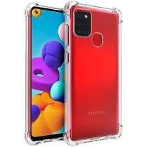 Capa Capinha Anti Shock Transparente Samsung A21S em Oferta na Shopee