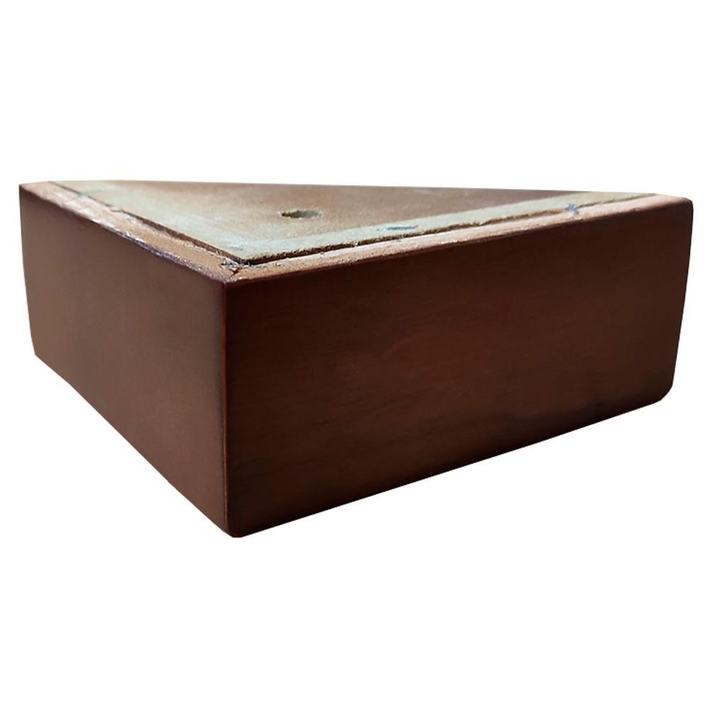Pé de Madeira em L para Sofá Altura 5cm Largura 12cm - Mozzelar