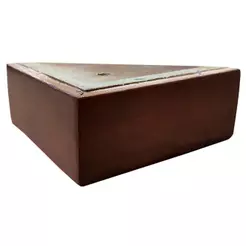 Pé de Madeira em L para Sofá Altura 5cm Largura 12cm - Mozzelar