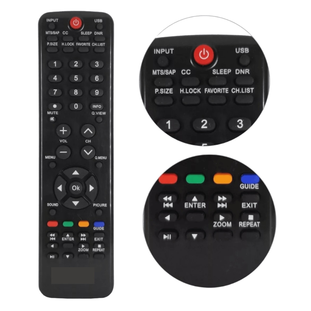 Controle remoto tv lcd led h-buster hbtv-3203hd 42d01hd 3603 em Oferta na Shopee