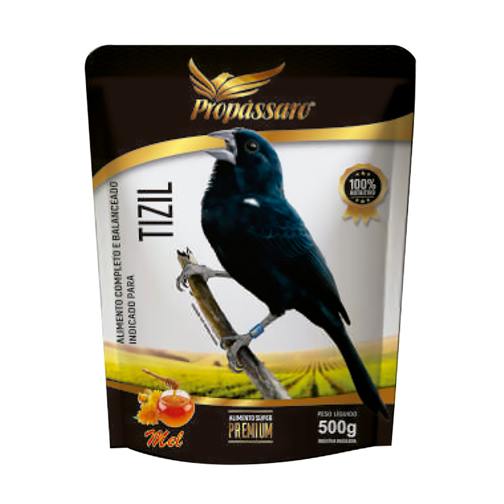 Ração para Tiziu Competidor Premium Propássaro Mel (500g)