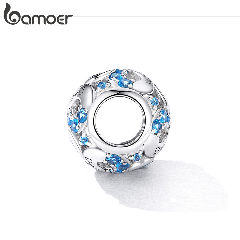 Bamoer Múltiplas Cores Cristal Infinito Amor Birthstone Grânulo Pingente DIY Pulseira Colar Acessórios Para Presentes Fe — imagem 2 de 2