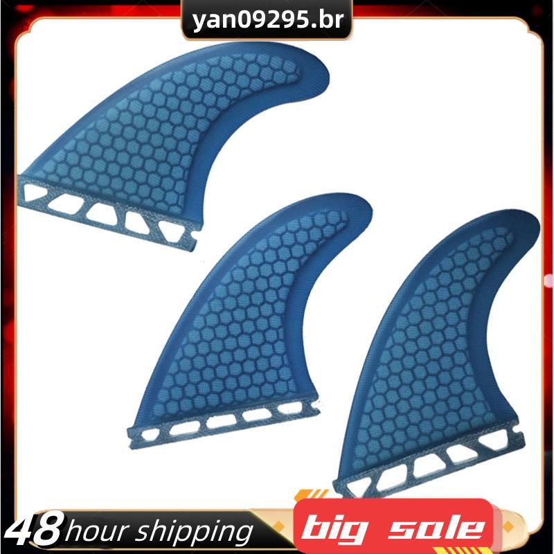 Barbatanas De Prancha De Surf , Conjunto De Propulsor De 3 Peças , Fibra De Vidro Aba Única , Acessórios