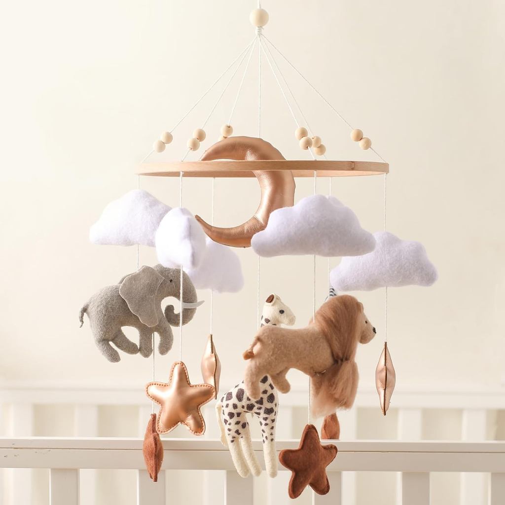 Móbile para Berço, Móbile para Bebê Meninos e Meninas, Móbile para Cesta de Bebê, Móbile Boho para Quarto de Bebê, Decor