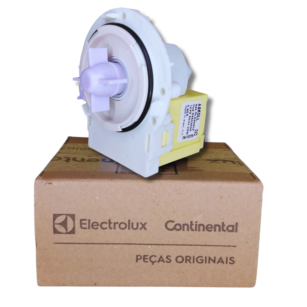 Eletrobomba Bomba Drenagem Lavadora Electrolux LED14 LAC13 LDT16 127V Peça Original 64503056