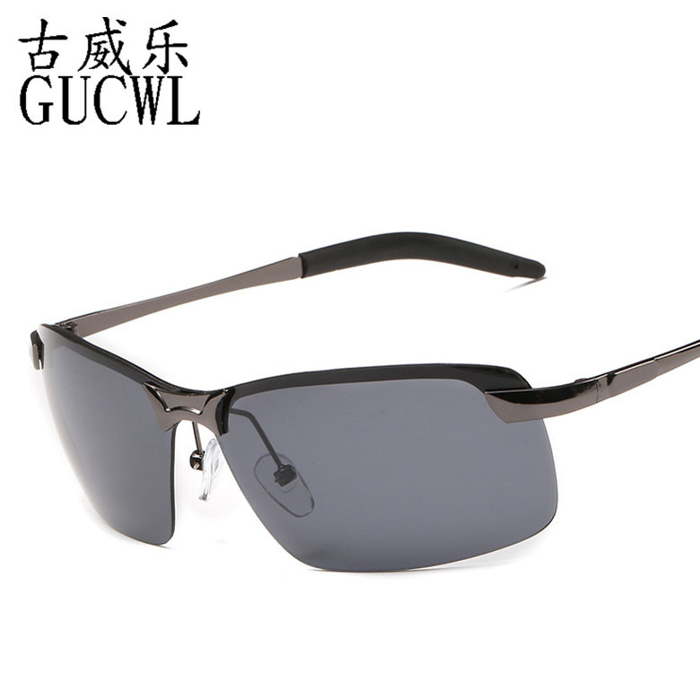 Óculos de sol masculino motorista óculos polarizados na moda óculos de sol condução armação quadrada óculos de sol mascu