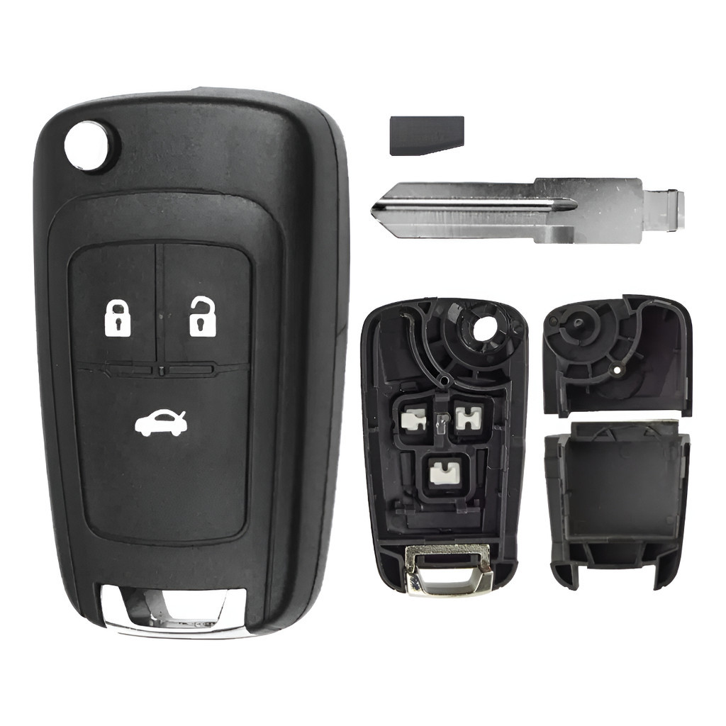 Chave Canivete Corsa Celta Classic Prisma Astra + Chip T16