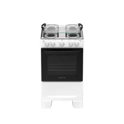 Fogão 4 Bocas Atlas Mônaco Plus Mesa Inox Bivolt Branco