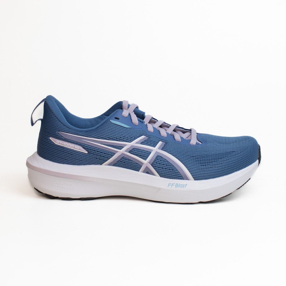 Tênis Asics GT-1000 14 Feminino Original Corrida Leve Estabilidade Conforto Academia - Azul