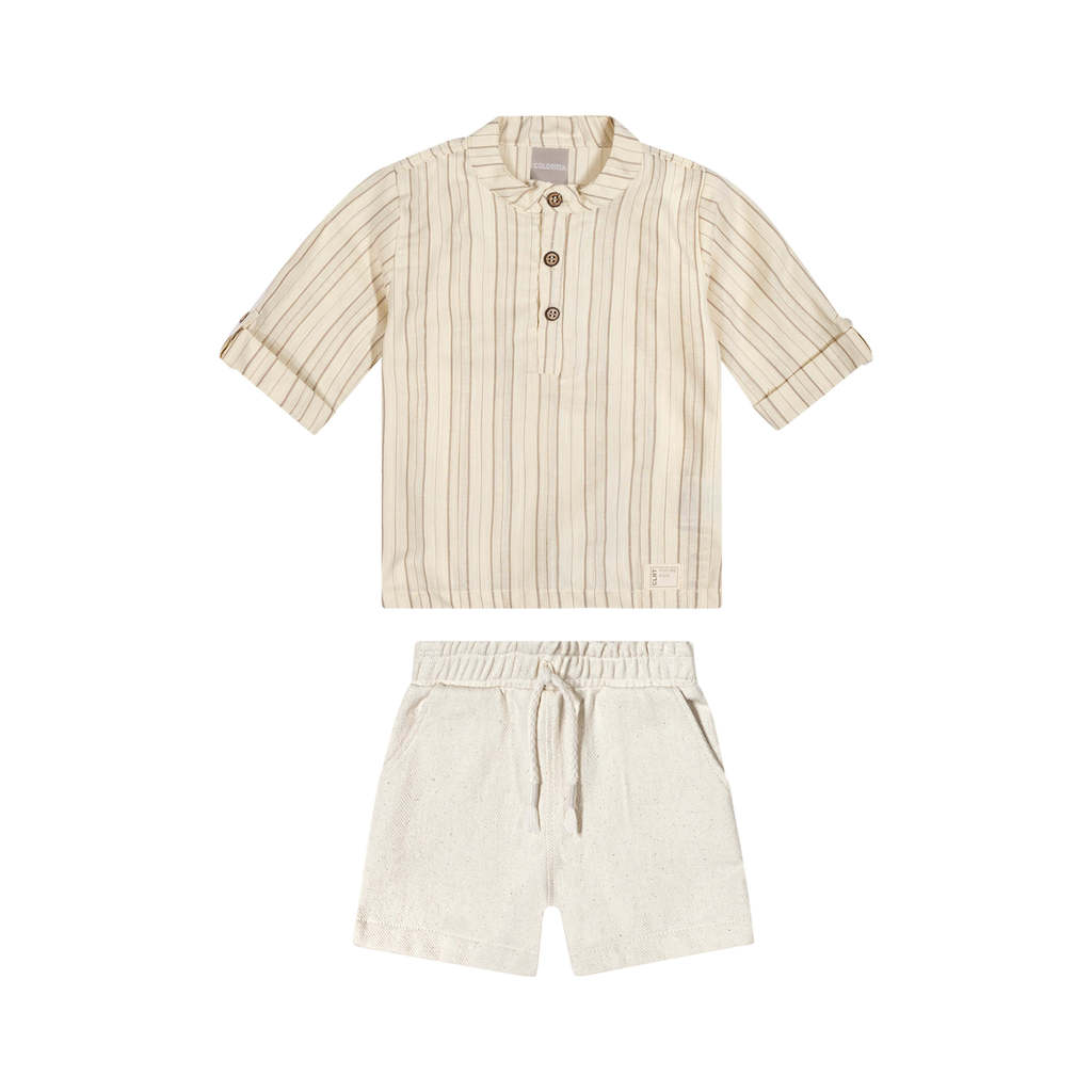 Conjunto Infantil Menino Fio Tinto Colorittá Bege