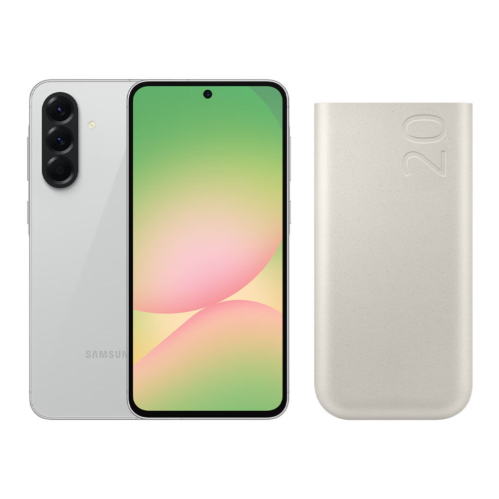 A56 5G (256GB) - Cinza + Bateria Portátil 20000 mAh