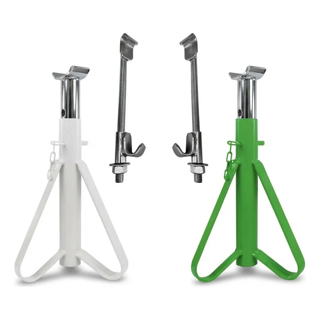 Encolhedor De Molas 1 Garra Universal + Cavalete Automotivo Verde e Branco