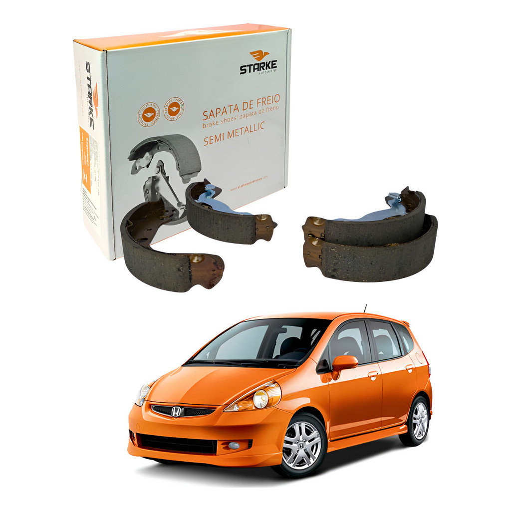 Sapata de Freio Fit 1.4 / 1.5 16V 2003 a 2008 Original Starke