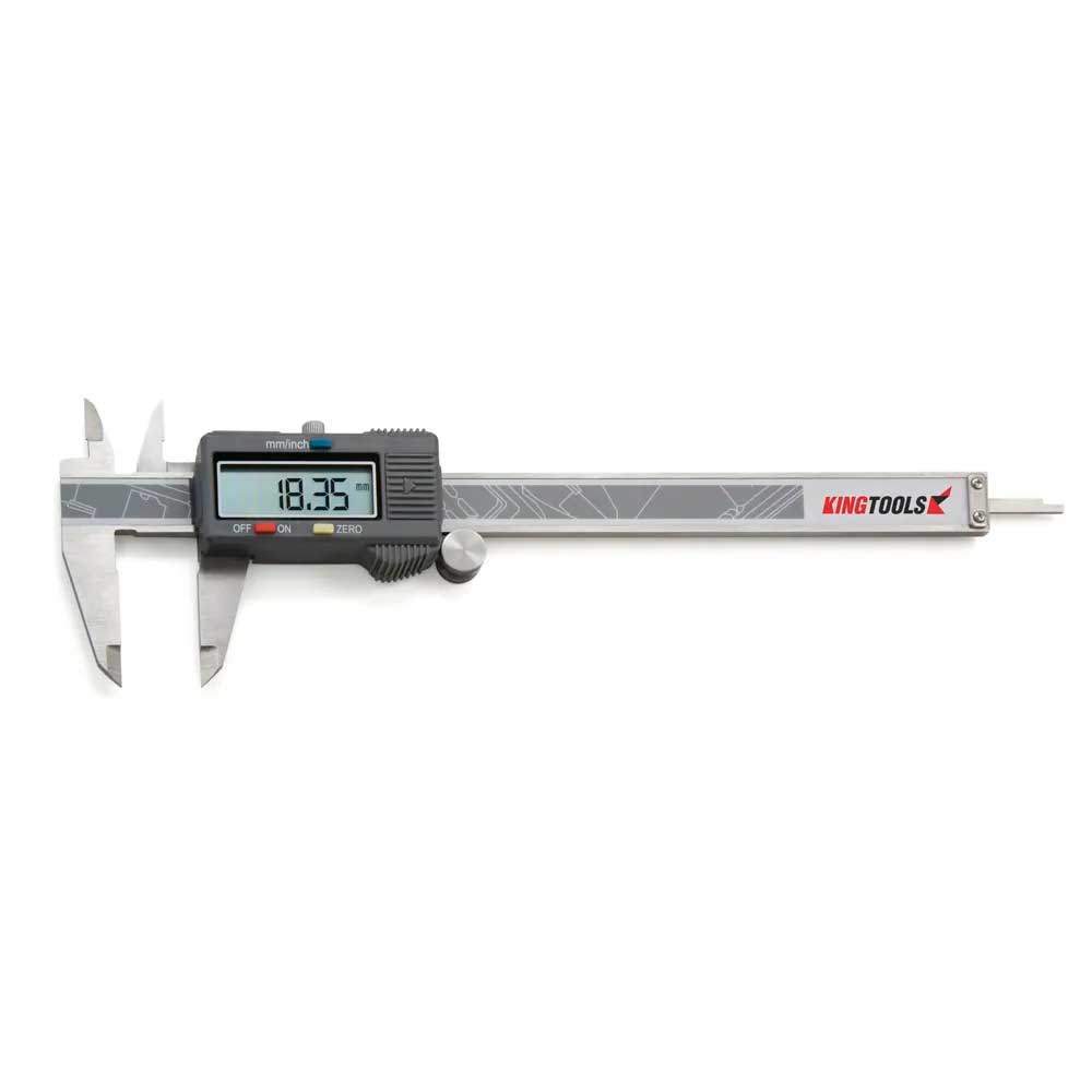 Paquímetro Digital 150mm/6" Resolução de 0,01mm/.0005" Kingtools 502.150BL