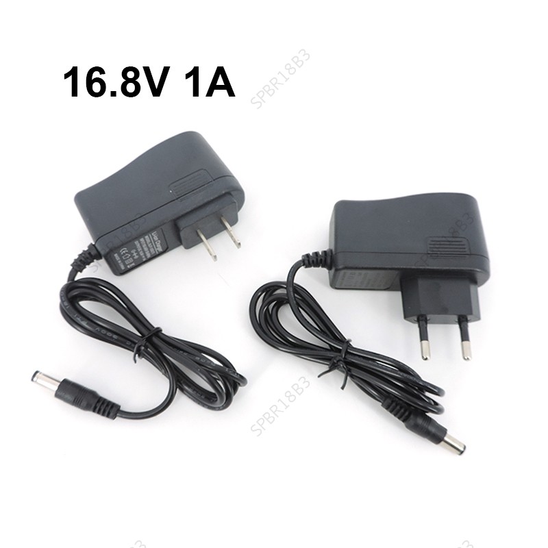 16.8V 1A 1000MA Bateria De Íon-Lítio AC DC Adaptador De Parede Carregador Para Chave De Fenda 14.4V 4Series 18650 5.5 *