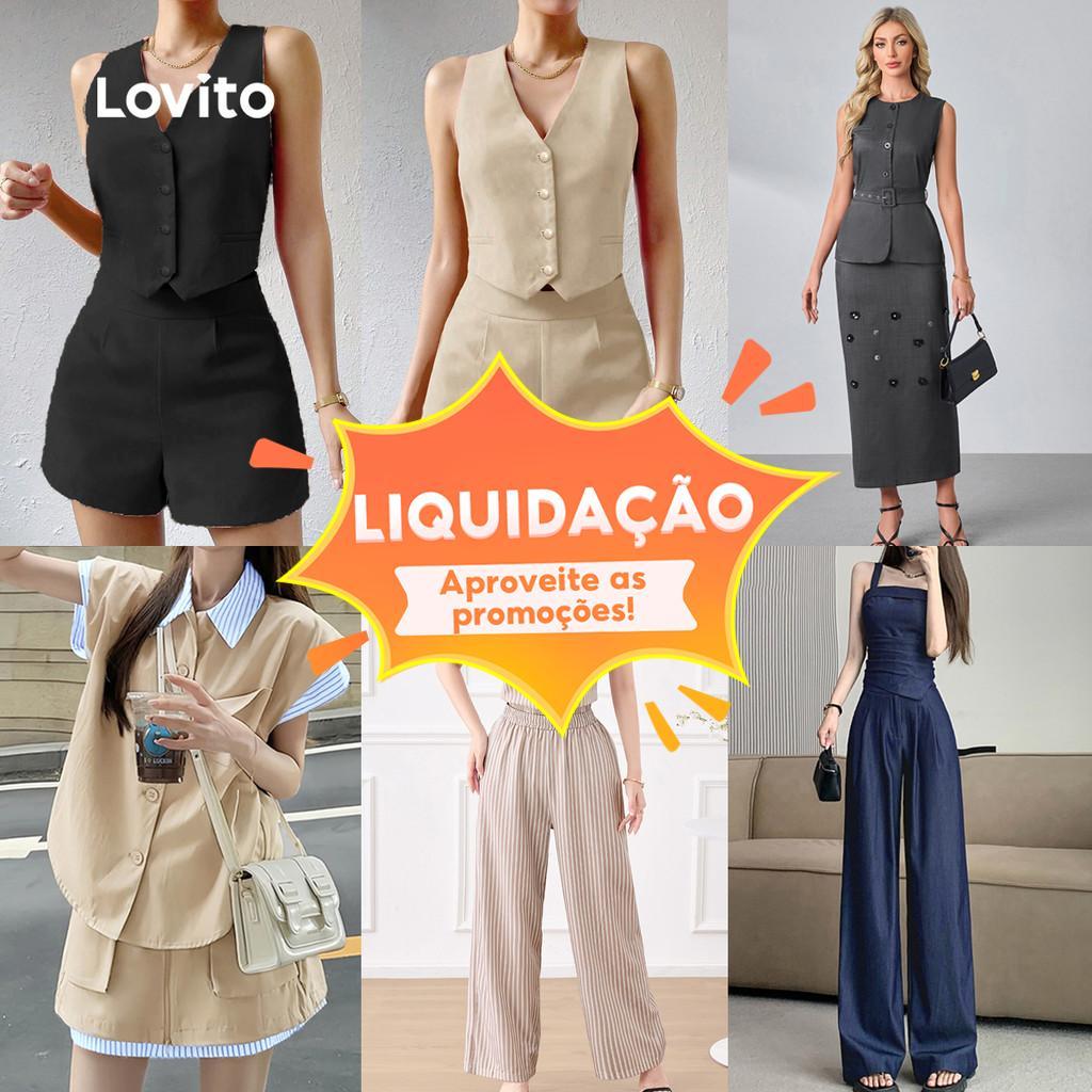 Lovito Special Casual Sets / Two piece for Women (Size L&XL)