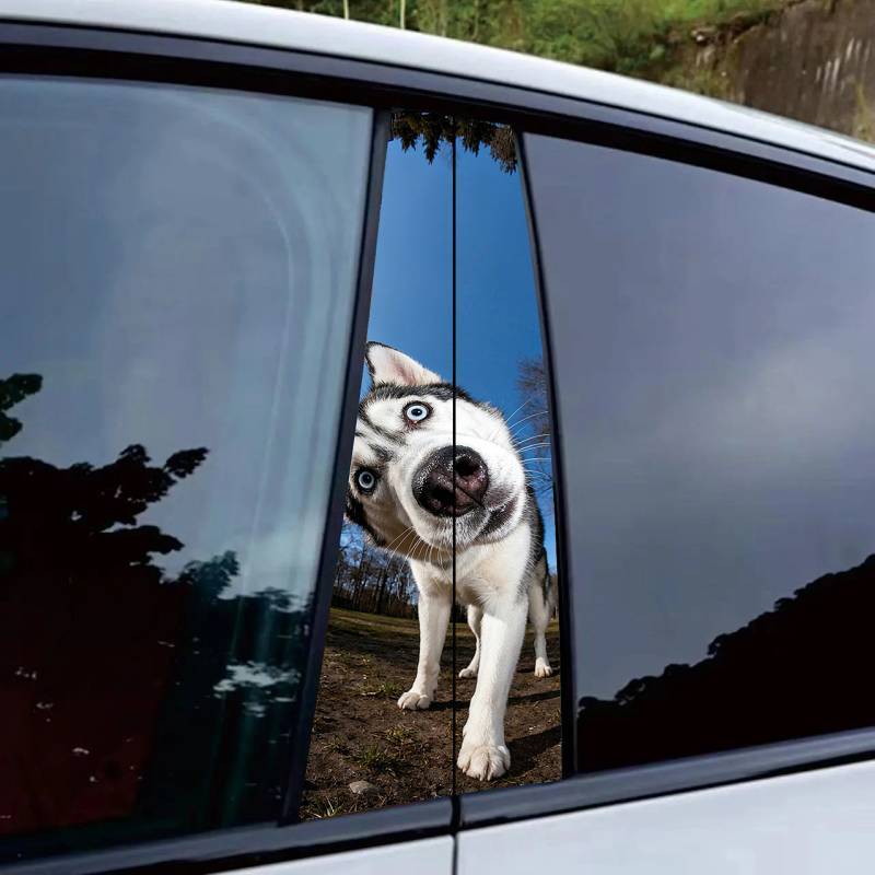 Adesivo de coluna central do carro proteção exclusivo criativo coluna B película protetora moldura da porta decoração ad