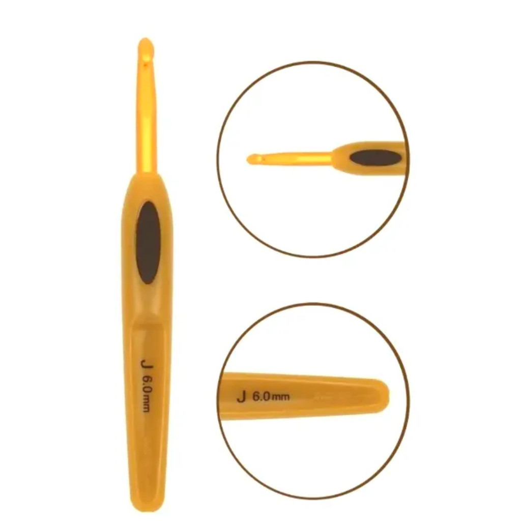 Clover Agulha Para Crochê Soft Touch Sanften J 6,0mm(1010/J)