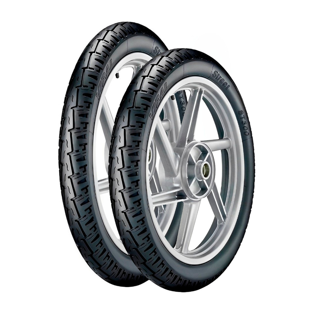 Par Pneu Vipal 275-17 e 80/100-14 ST300 Honda Pop Biz Jet50 125 C100 Uso Com Câmara