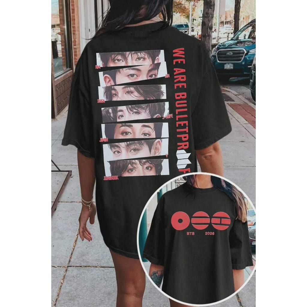 2026 Camiseta Masculina Feminina BTS World Turnê WE ARE BULLETPROOF Kpop FÃS Unissex Streetwear em Oferta na Shopee
