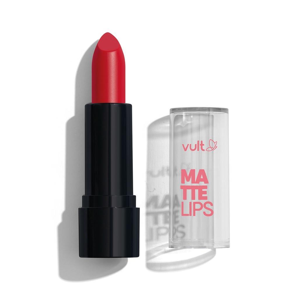 Batom Matte Vermelho Real Matte Lips 3,6g em Oferta na Shopee