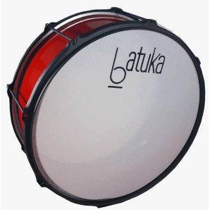 Zabumba Batuka 20x18 Alumisteel Aro Chapa Preto Pele Leitosa 60082