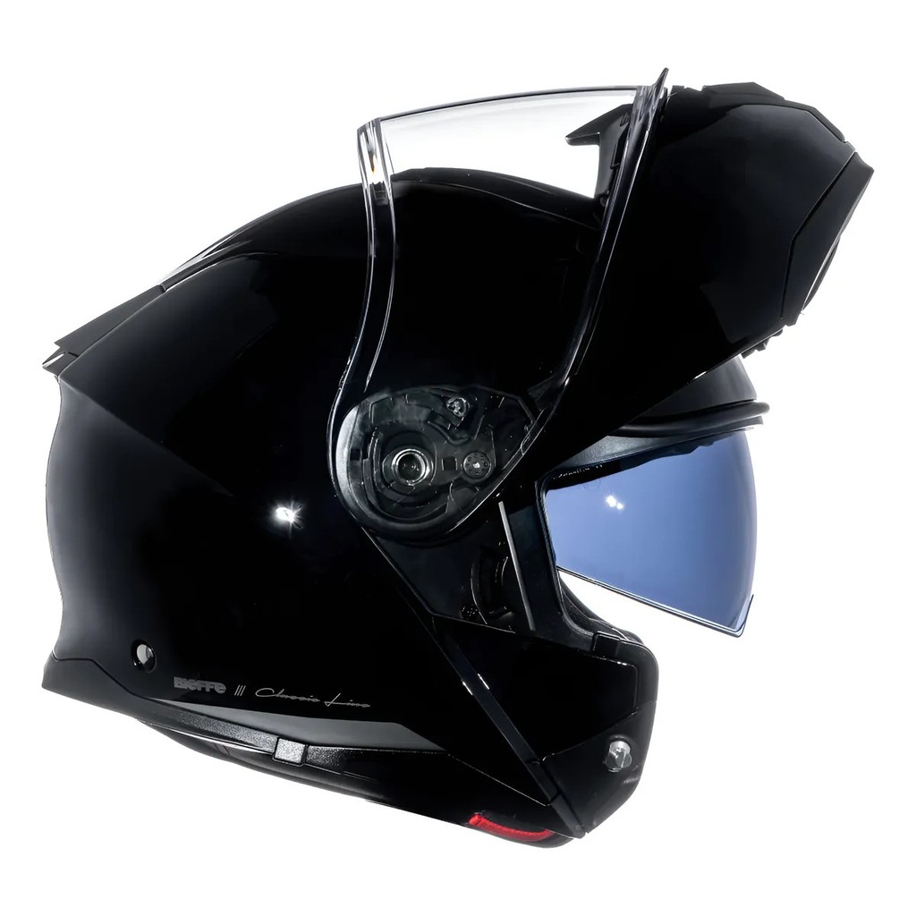 Capacete Moto Bieffe B-Dynamic Com Oculos Interno Escamoteável Articulado Robocop Masculino Feminino