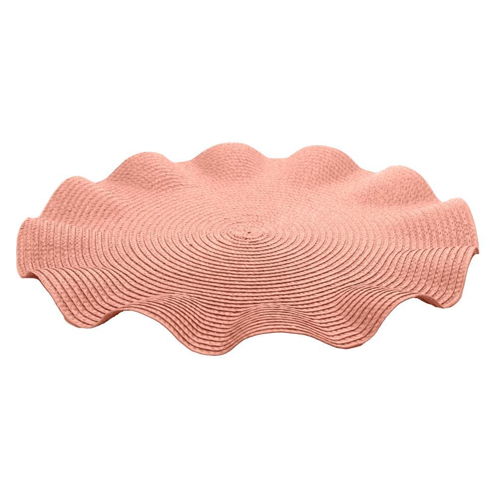 Lugar Americano Wolff Babado de Poliéster Rosa em Oferta na Shopee