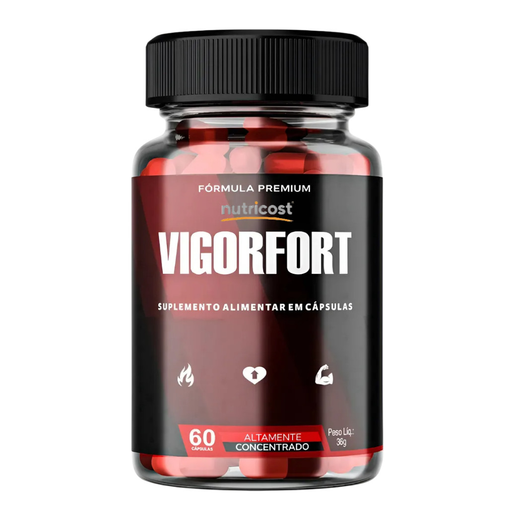 1 Vigorfort Premium 60 caps Suplemento Uso diário Masculino Vigor Forte Envio Rápido