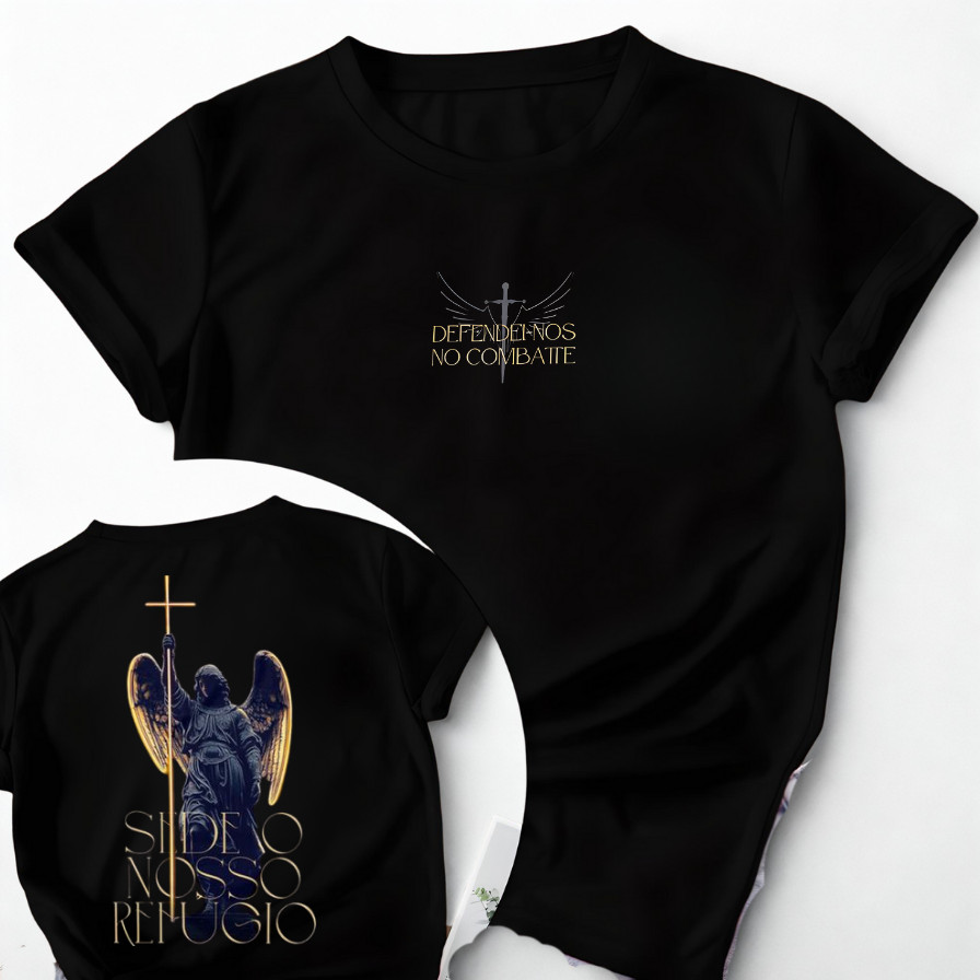 Camiseta Moda Catolico São Miguel Arcanjo Quaresma Cristão 2026 Unissex 100% Algodão em Oferta na Shopee