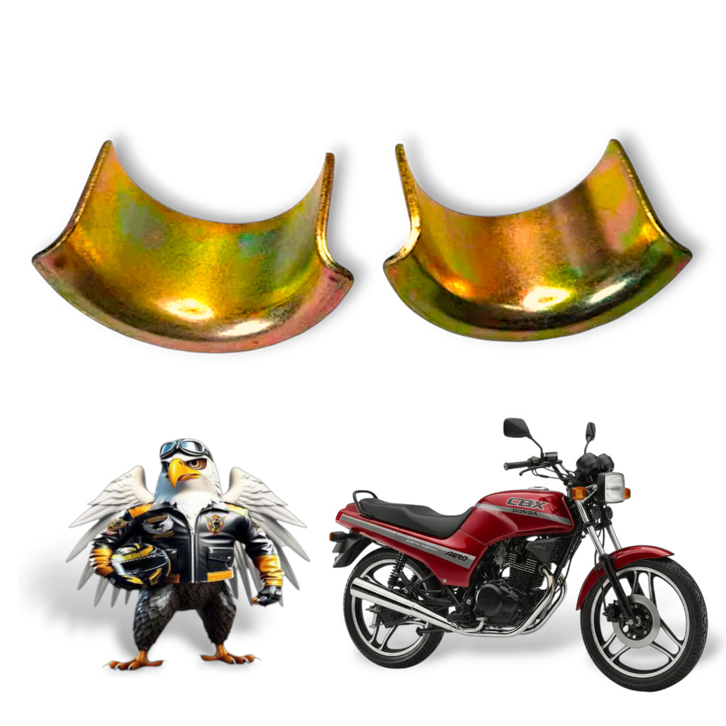 Par de Castanha De Escapamento Cbx Aero 150 Cbx 200 Strada