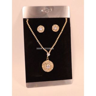 Conjunto Kit Colar e Brincos Feminino em Gota de Zircônia Banquete de casamento em Oferta na Shopee