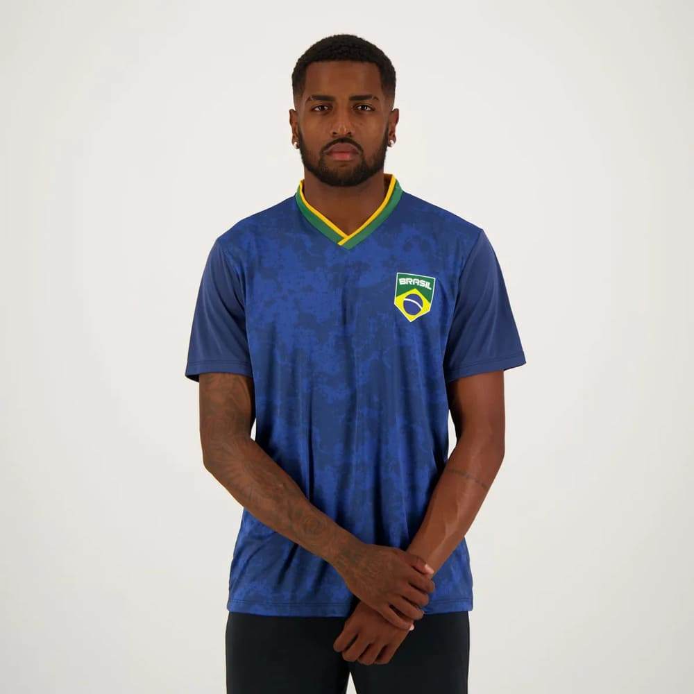 Camiseta Brasil Caiçara Azul