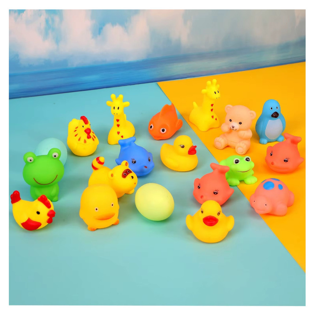 kit  Borracha Brinquedo Para Banho Bebê APERTAR