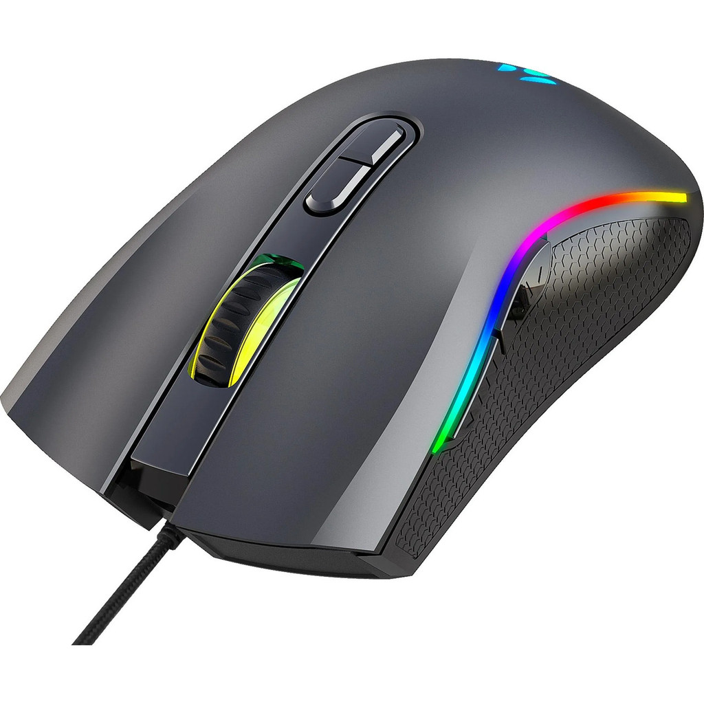 Mouse Gamer Fortrek Black Hawk RGB 7200 DPI 6 Botões