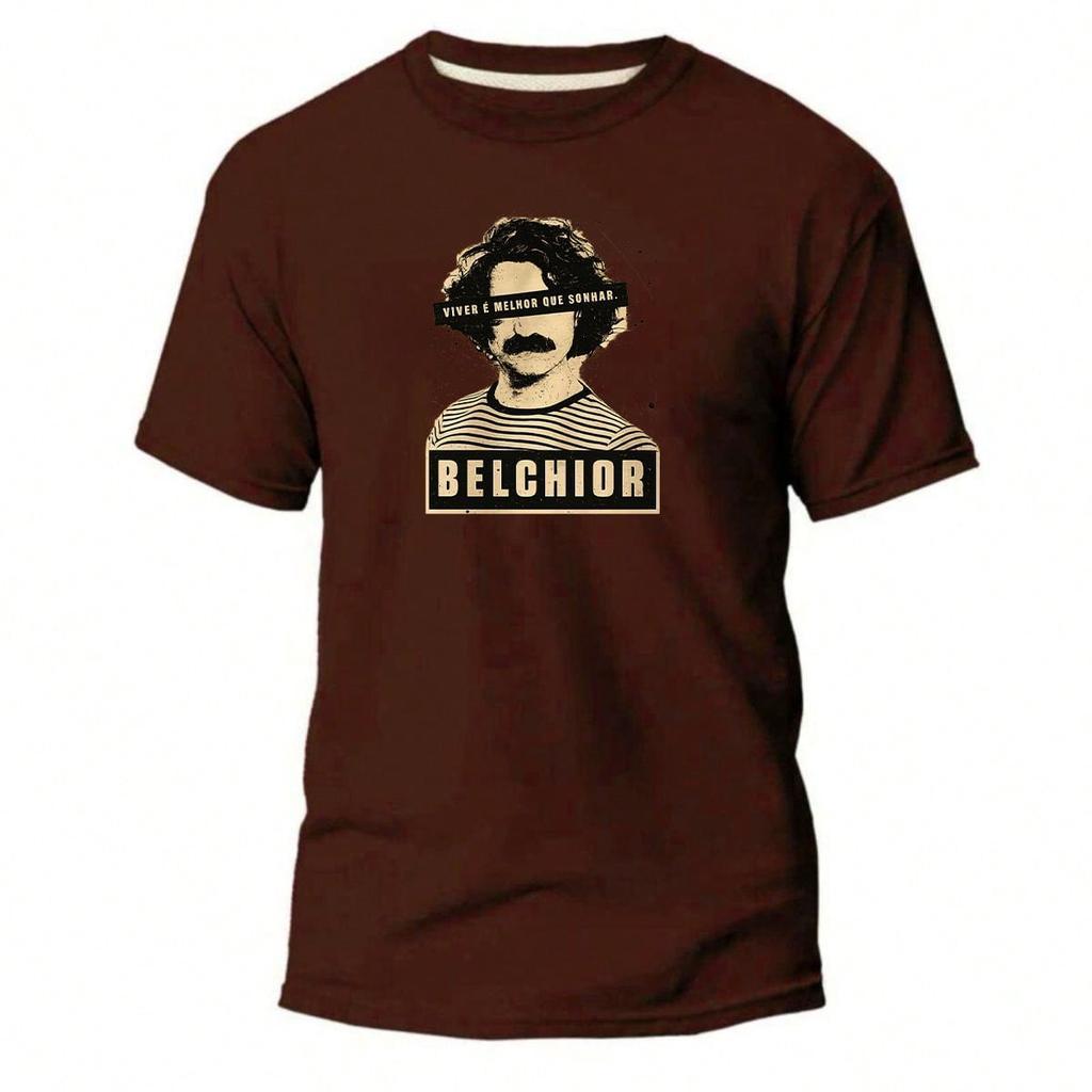 Camiseta Belchior Cantor Brasileiro MPB Musica Viver Camisa Blusa Unissex Masculino Feminino 100% Algodão Top Premium