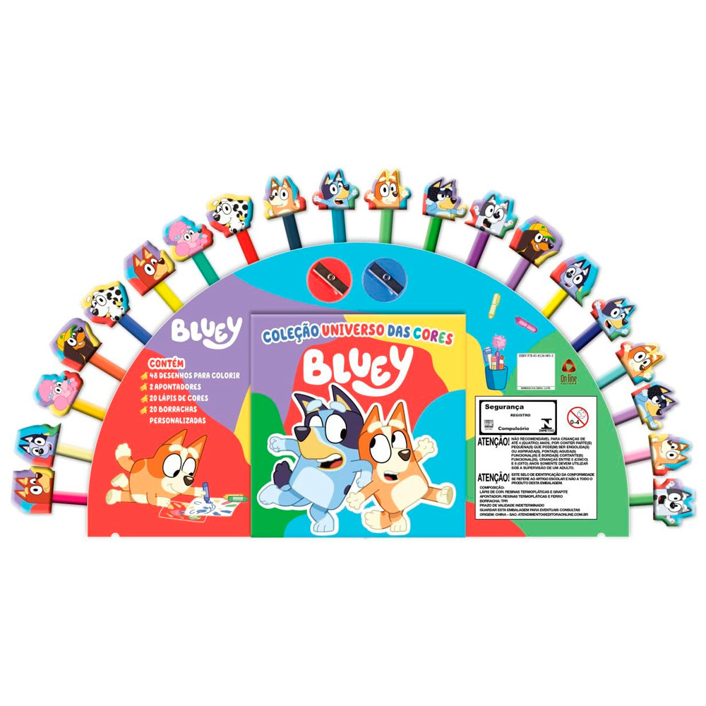 Coleção Universo das Cores | Bluey em Oferta na Shopee
