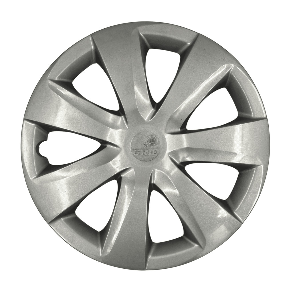 01 Calota Grid Roda Aro 14 Prata Tampa Encaixe Externo Etios 2014 2015