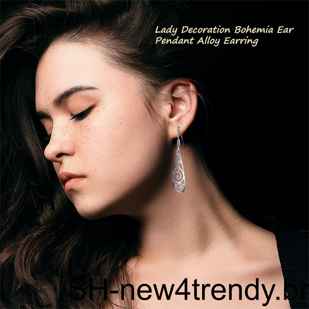 1/2 1 Par Feminino Liga Brinco Estilo Retro Oco Decoração Orelhas Pingentes Jóias Vestir Para Feriados Trabalho Viajar em Oferta na Shopee