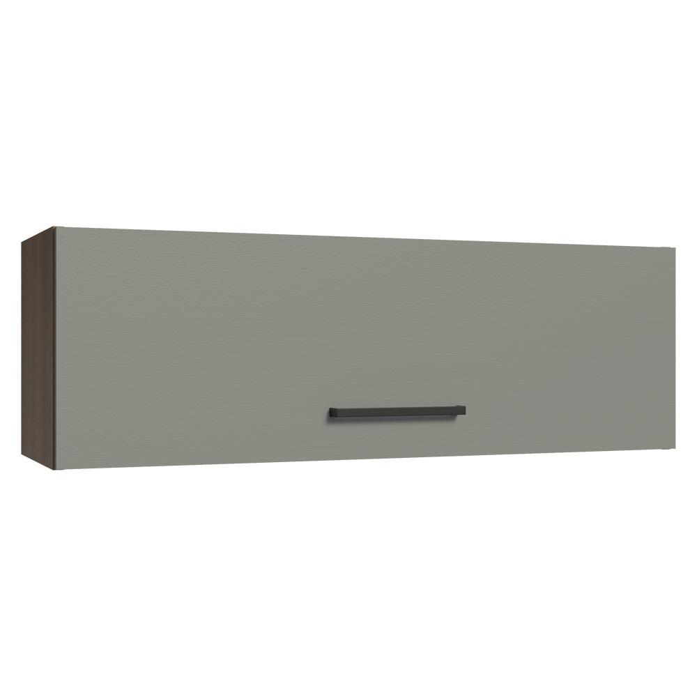 Armário Aéreo 100 cm 1 Porta Basculante Rustic/Cinza Agata Madesa