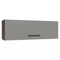 Armário Aéreo 100 cm 1 Porta Basculante Rustic/Cinza Agata Madesa