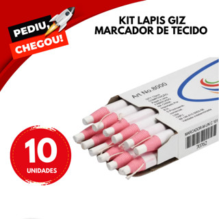Kit Lapis Giz Marcador de Tecido Costura Modelagem Alfaiataria em Oferta na Shopee