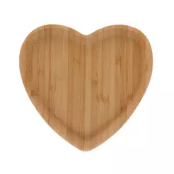 Bandeja Lyor Heart de Bambu 12,5cm x 12,5cm x 1,5cm