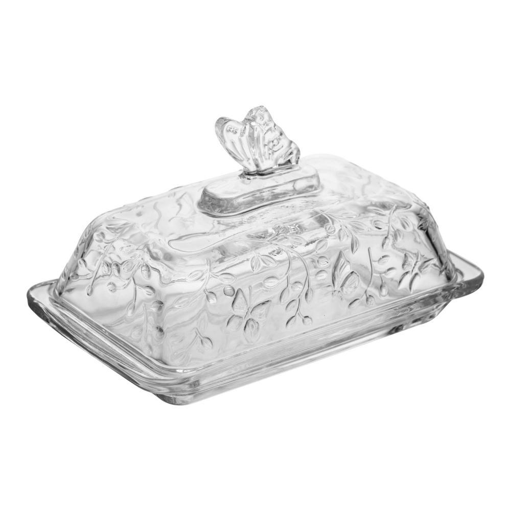 Manteigueira com Tampa New Butterfly Lyor Cristal Ecológico