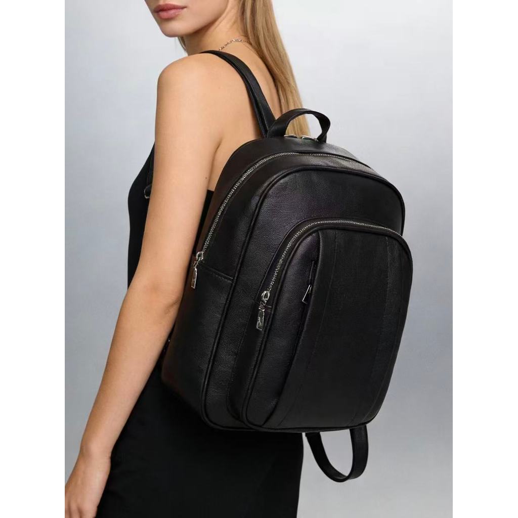 Bolsa Mochila Feminina Em Couro Macio Com Vários Bolsos Design Casual E Exclusivo Unissex Trabalho Viagem M2384 LING em Oferta na Shopee