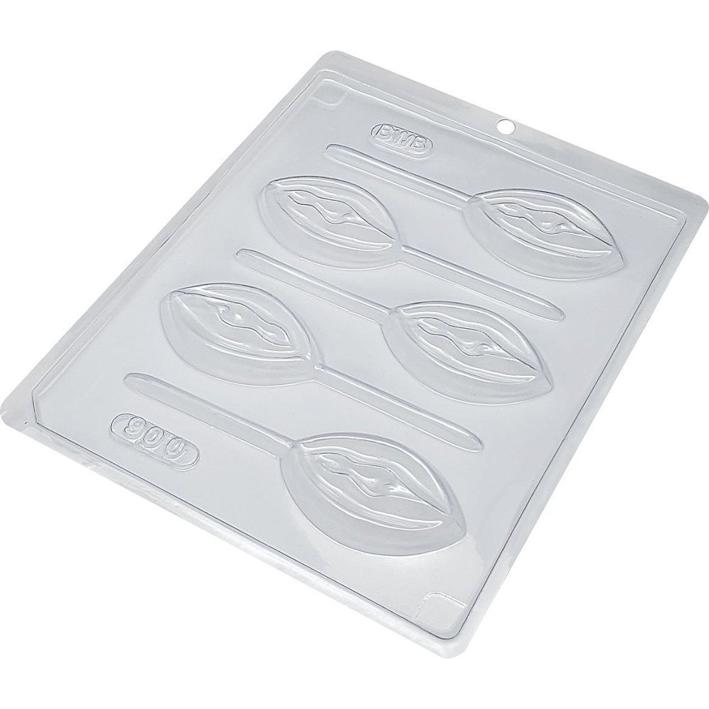 Kit 4 Formas Simples P/ Chocolate Pirulito Vagina Bwb Cd:900 Cor Branco