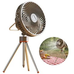 Ventilador Portátil Com Tripé Recarga Usb Bateria 3600mah