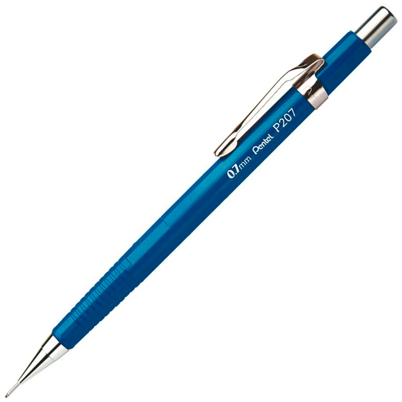 Lapiseira 0.7mm P207 Azul Pentel em Oferta na Shopee