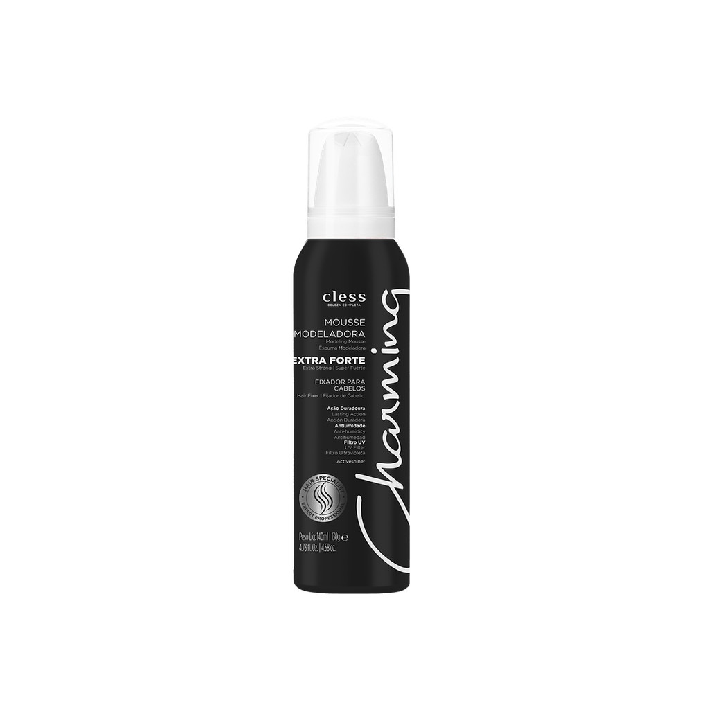 Cless Charming Black Extra Forte - Mousse Modeladora 140ml