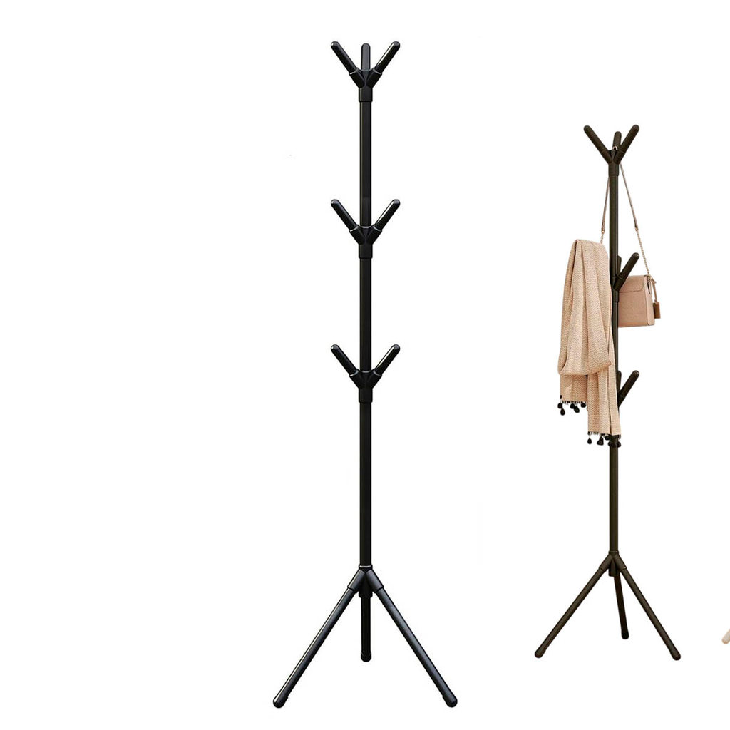 Mancebo Cabideiro Arara Blusa Casaco Roupa 9 Ganchos Chapeu Bolsa Toalha Casa Quarto Closet Organizaçao Multiuso